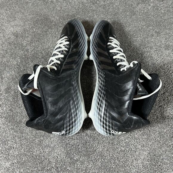 Adidas CrazyQuick Mid G99295 Men’s Sz 14 Black White Detachable Football Cleats main image 4